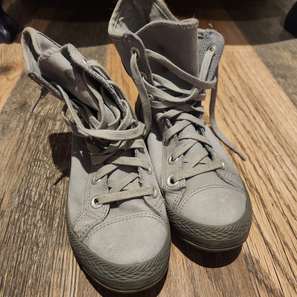 Converse All-Stars,  Grey, canvas, 5.5 womans/4 mens